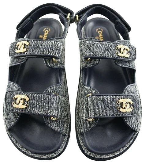 chanel tongs|chanel sandals with straps.